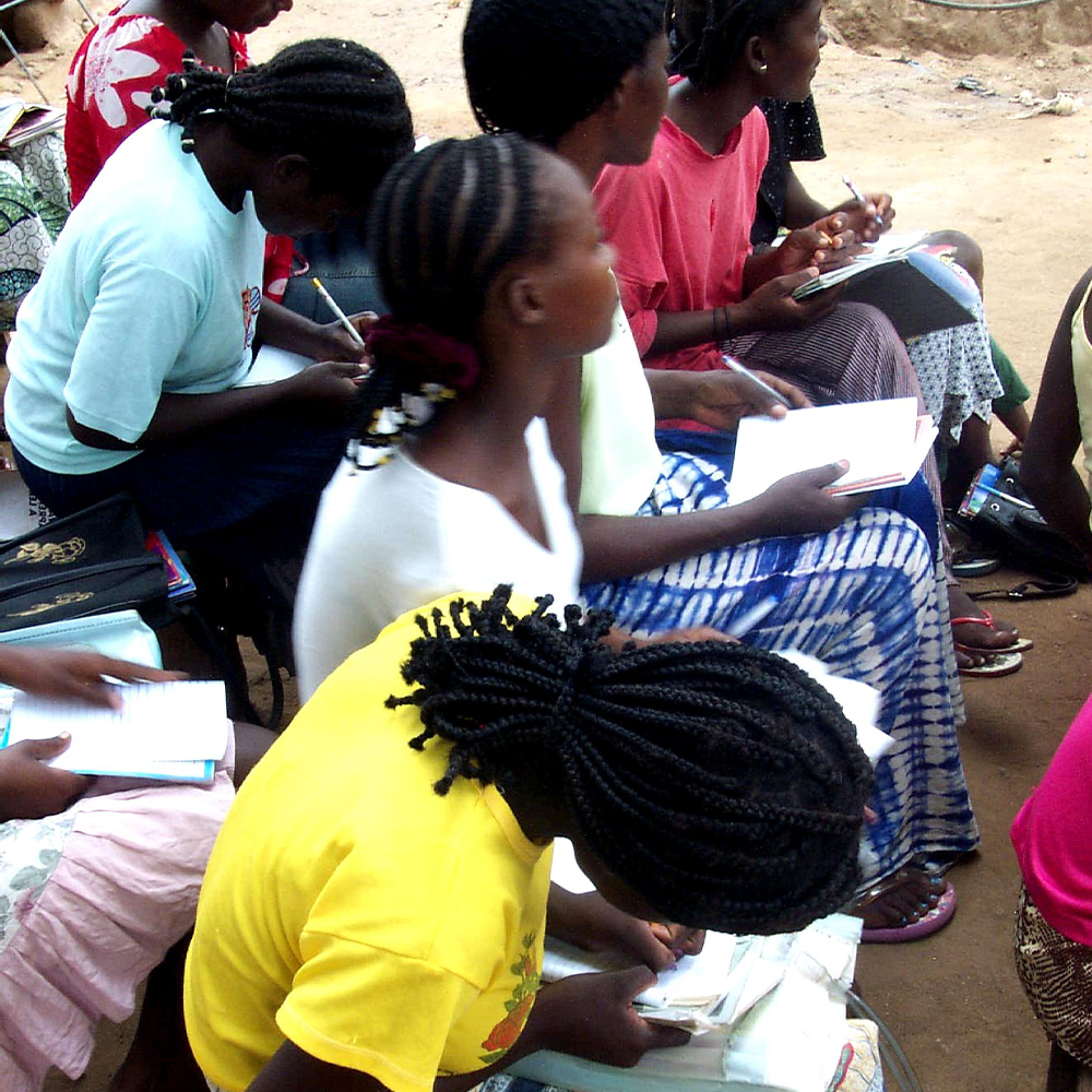 Women's adult literacy class in Uganda