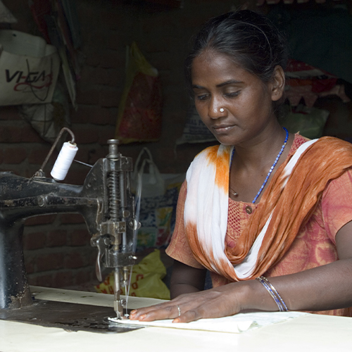 Vocational training to learn how to use a sewing machine creates a way out of poverty