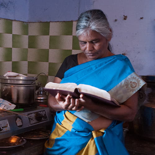 GFA World adult literacy class taught this woman to read and write