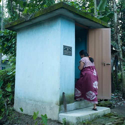 Outdoor toilet sanitation