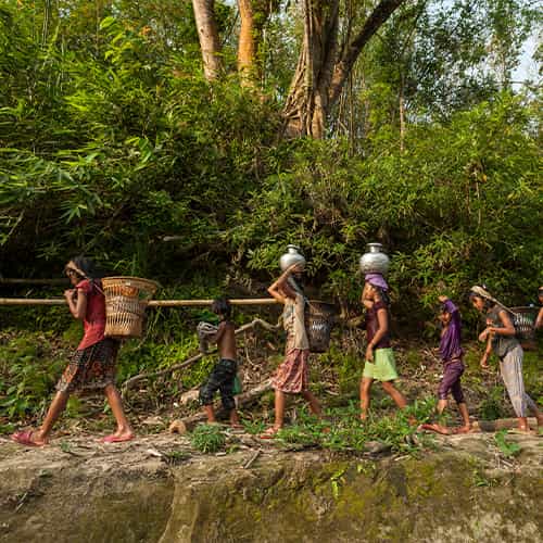 Children walking long distances to collect unsafe water