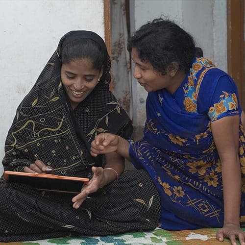 GFA World woman missionary teaching a women's literacy class