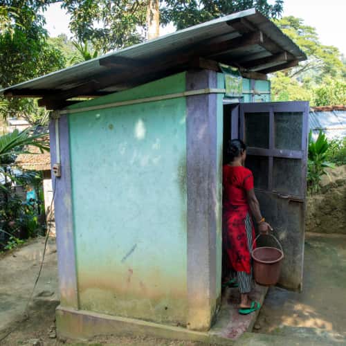 GFA World (Gospel for Asia) outdoor toilets provides safety and helps prevent disease