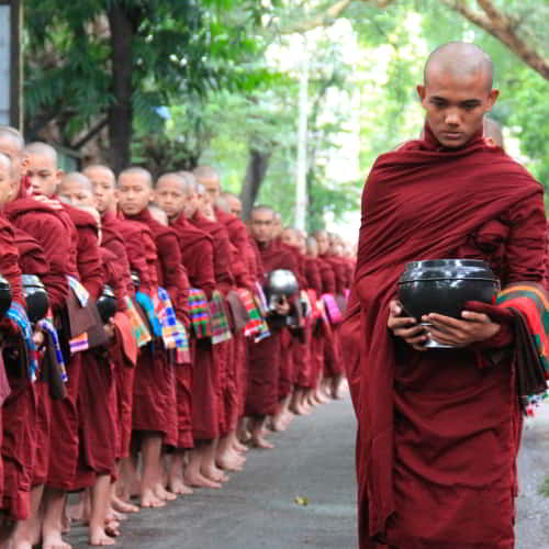 Myanmar Buddhist monks