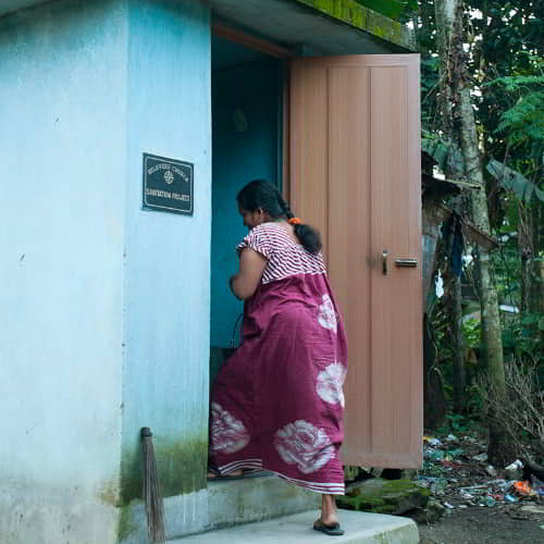 Outdoor toilets through GFA World provided safety and dignity