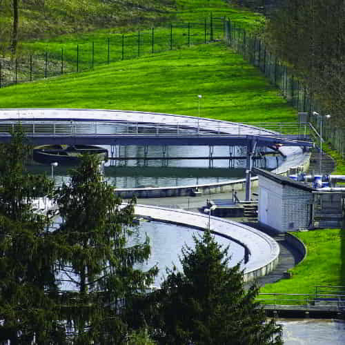 Sewage wastewater purification facility 