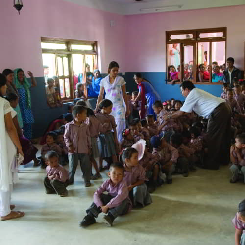 Awareness campaigns in schools spread knowledge to children about good sanitation practices