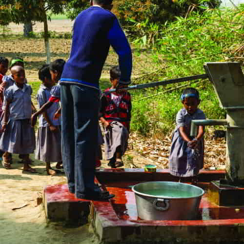 Child sponsorship provides for impoverished children access to clean water