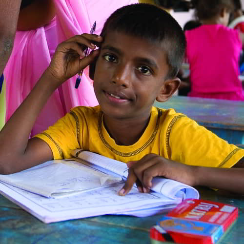A boy in South Asia under GFA World Child Sponsorship Program