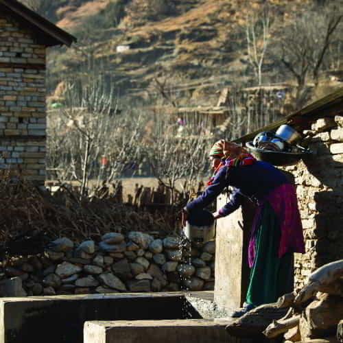 Widow in poverty provided clean water 