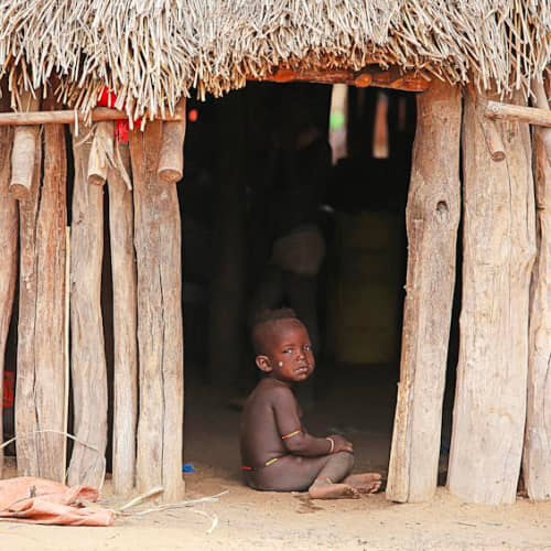 Child from Africa in poverty