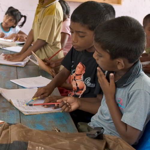 Children acquire literacy through GFA World child sponsorship program