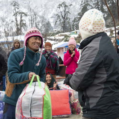 GFA World is helping prevent hypothermia and frostbite through the gift distribution of warm blankets