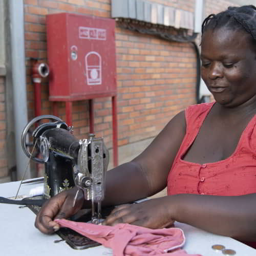 GFA World income generating tools like sewing machines help break the poverty mindset