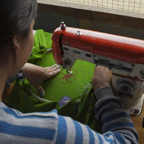 GFA World income generating gift of a sewing machine