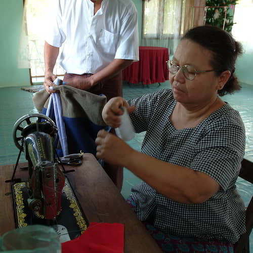 GFA World vocational training - sewing / tailoring class