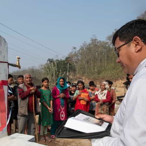 GFA World national missionary conducted inauguration of Jesus Wells in this village