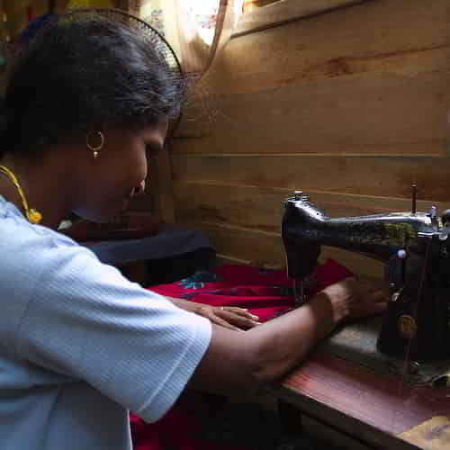 Charitable gifts for Christmas like sewing machines through GFA World help alleviate poverty