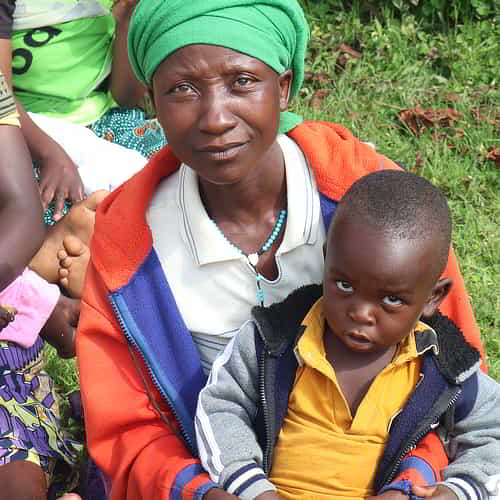 Mother and child in poverty