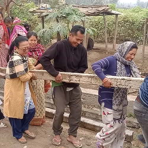 Pima’s church family helped construct a home for her and her daughter