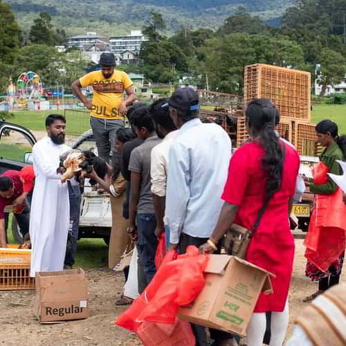 GFA Missionaries give income-generating gifts to poverty-stricken families