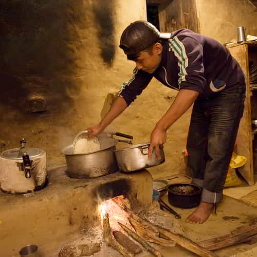 National missionaries reside in homes like those of the people they serve, eat the same food and wear the same clothing