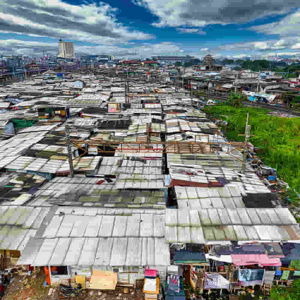 Slum area in Jakarta, Indonesia