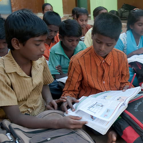 Boys studying in GFA World child sponsorship program