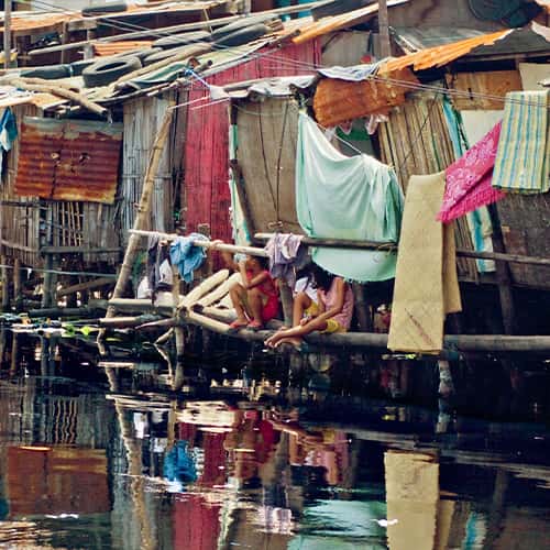 Slums in Manila, Philippines
