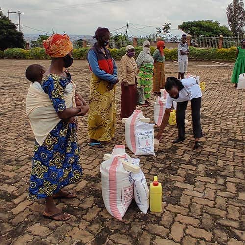 GFA World disaster relief distribution in Rwanda, Africa