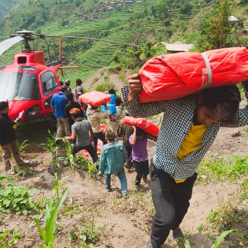GFA World compassion services disaster relief in Nepal