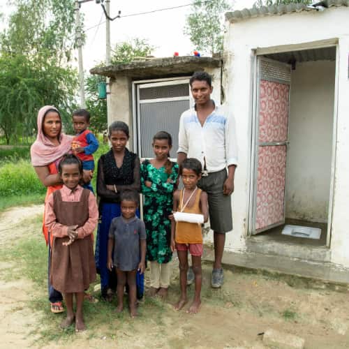 GFA World sanitation facility addresses toilet poverty for Laal and his family