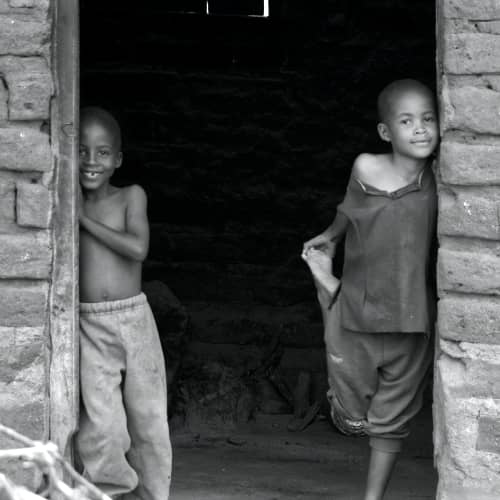 Children in poverty from Kenya