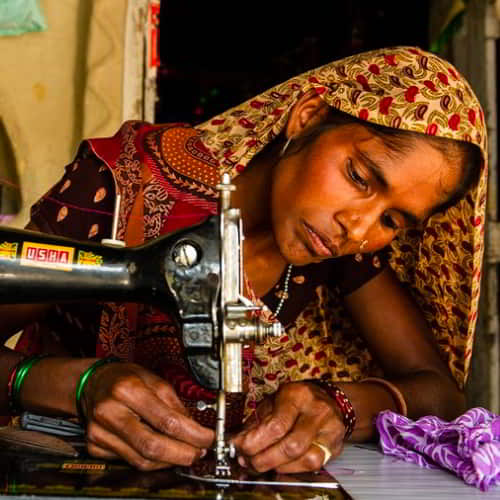 GFA World (Gospel for Asia) income generating gifts like sewing machines allow widows to escape poverty