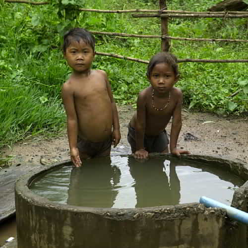Children in poverty exposed to waterborne diseases due to unclean water sources