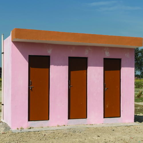 GFA World outdoor toilets are among the sustainable sanitation solutions addressing the needs of families in South Asia