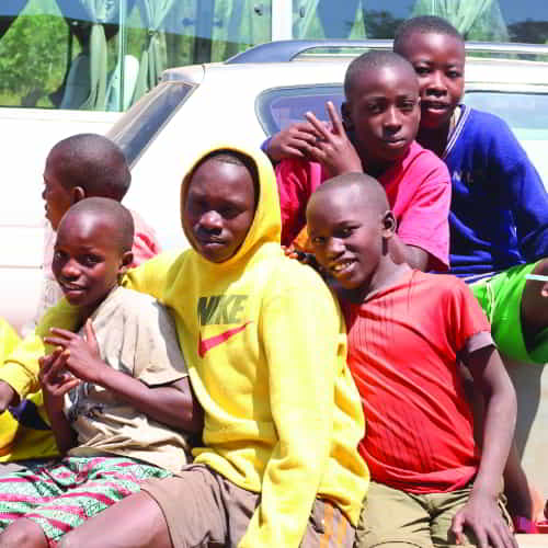 Teenage boys in Rwanda