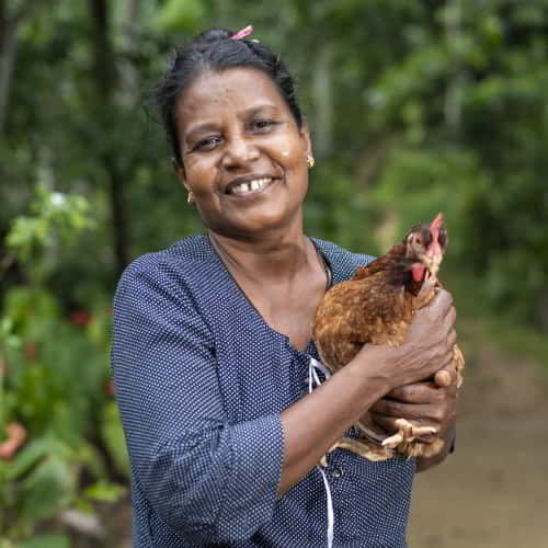 GFA World helps break the chains of poverty through income generating gifts like chickens