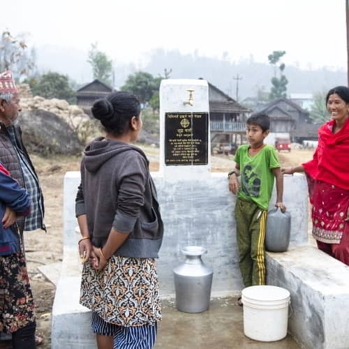 This village community enjoys clean water through GFA World Jesus Wells